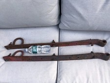 Antique Forged Wrought Iron Barn Door Hinges 32" - Set of 2