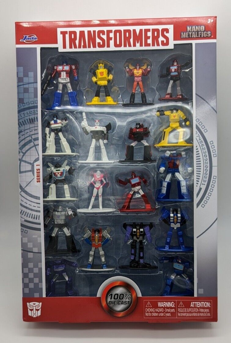 Transformers Nano Metalfigs Diecast Collector Set Jada Toys New in Box