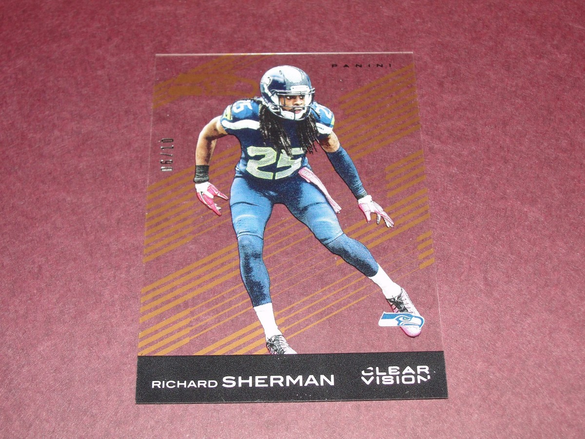 2015 Clear Vision RICHARD SHERMAN #52 Orange SP/10 Seattle