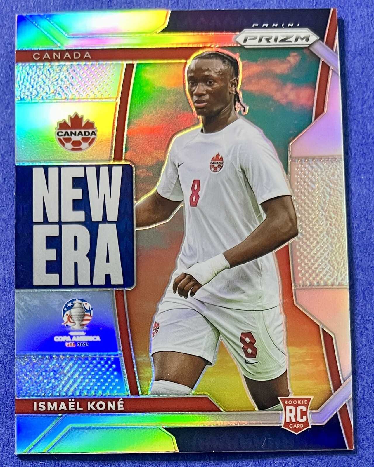 Ismael Kone 2024 Panini Prizm COPA America SILVER PRIZM NEW ERA Rookie 4 CANADA