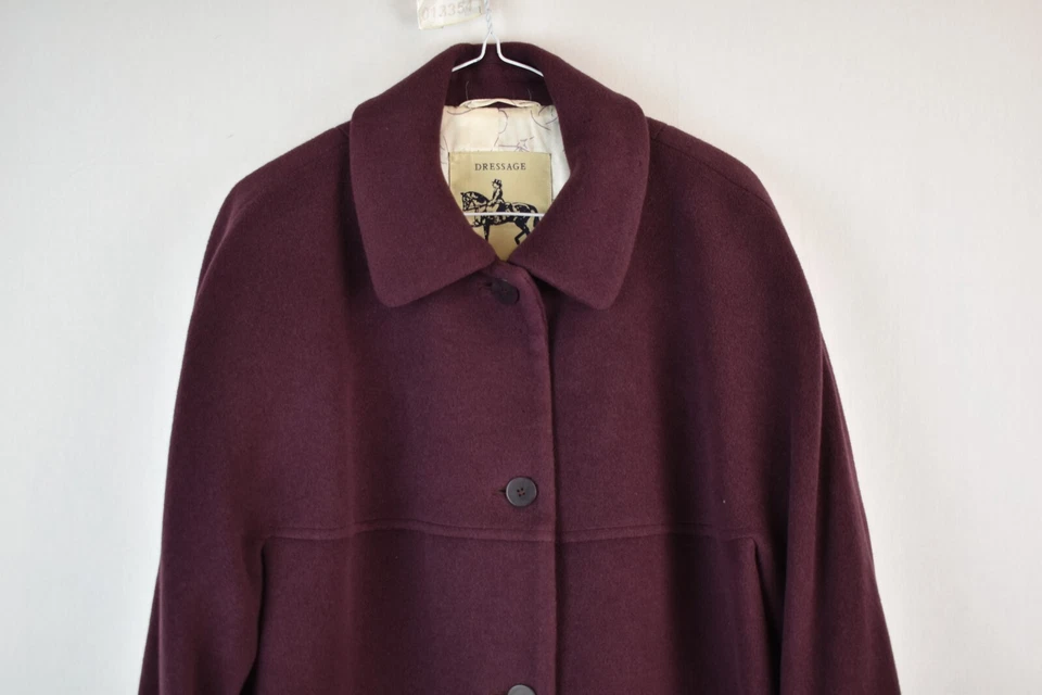 PAUL COSTELLOE Dressage Purple Overcoat size Uk 14 Womens Casual Outdoors - Image 2 of 4