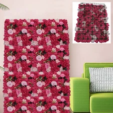 12PCS Artificial Flower Wall Panels Wall Floral Wedding Venue Backdrop Decor