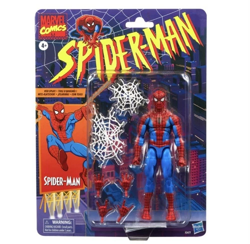 Marvel Legends Retro Spider-Man Cel Shaded Action Figure