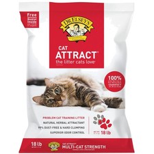 18-lb Cat Attract Unscented Clay Litter - Low Dust  Hypoallergenic Formula