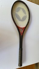 70 s SPALDING Metal Tennis Racket w/ Cover Model 12043, 4-3/8 Grip Size Vntg.