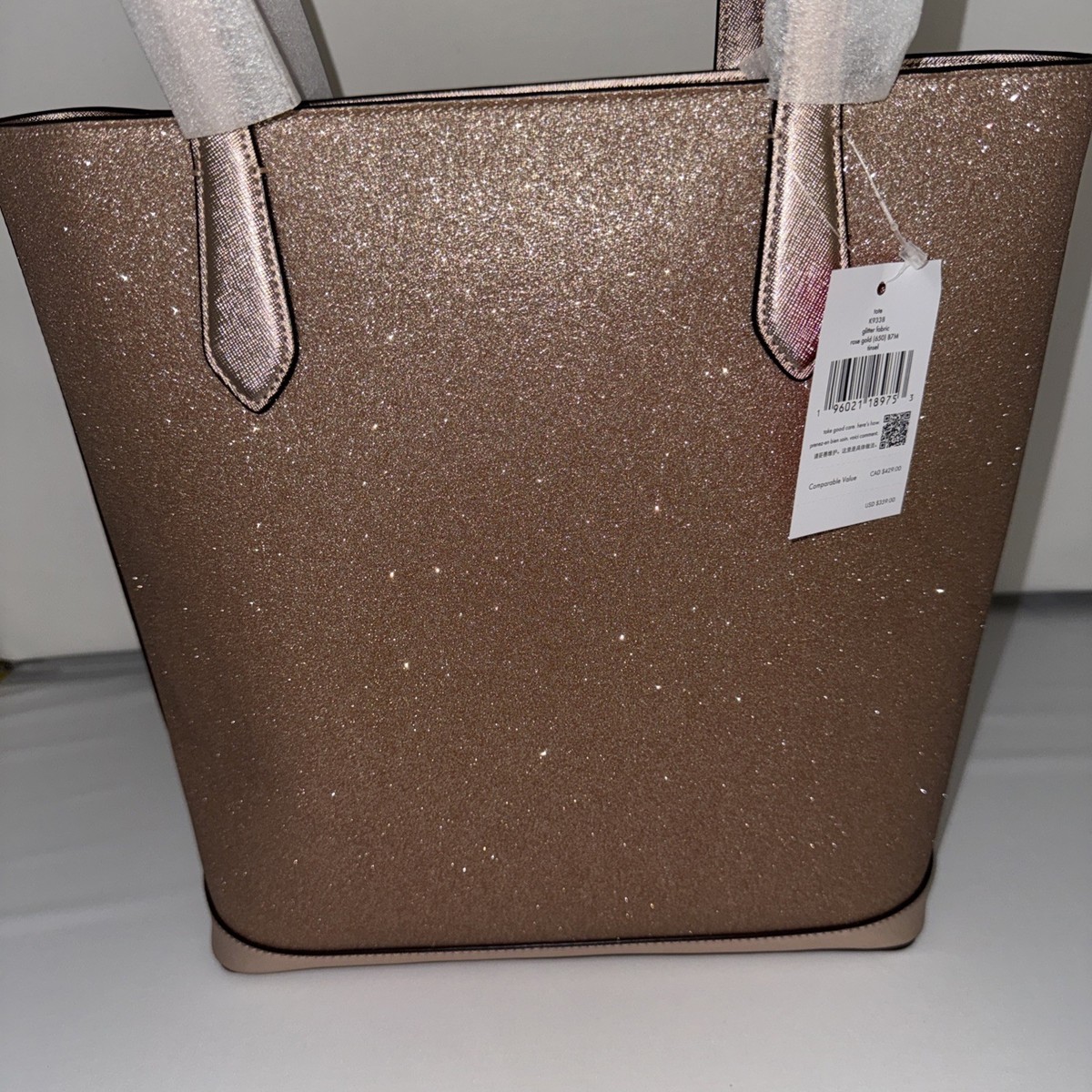 スペード kate spade new york Tinsel Women's Tote Bag - Rose Gold NWT