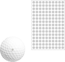 150 Dots 0.25" White Reflective Dot Stickers for Golf Club  Golf Ball, Weatherp