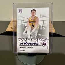 2024-25 Panini Court Kings Dalton Knecht RC Works In Progress Violet Rookie /49