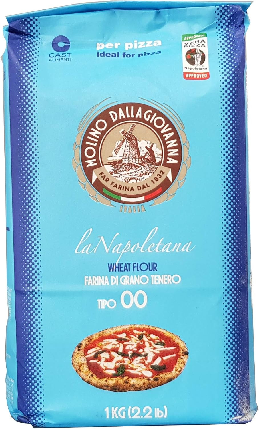 Type 00 Flour for Pizza - 1Kg (Molino Dallagiovanna)