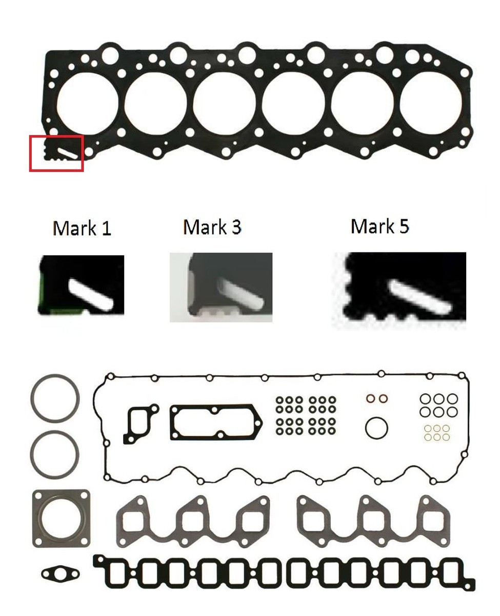 Crom® Head gasket set Yanmar 6LP 24-valve MARK 1 Mark 3 Mark 5 | eBay