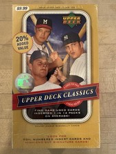 2005 UPPER DECK CLASSICS MLB BASEBALL Factory Sealed Retail Box
