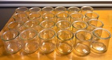 Lot of 24 Oui Yogurt Glass Jars 5oz for Storage, Candles, DIY Arts and Crafts