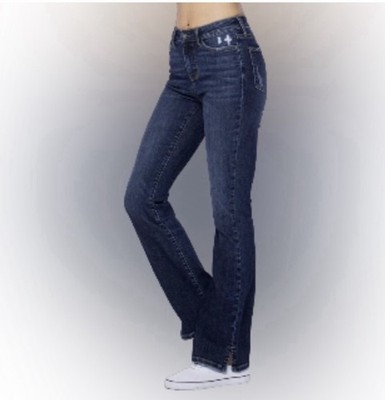 JUDY BLUE HIGH RISE BOOTCUT JEANS WITH SIDE SLITS Size 11 (30)