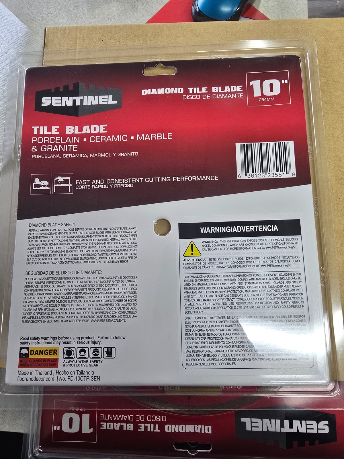 10 Inch Diamond Saw Blade Cutting Porcelain Tile Ceramic Granite Marble wet
