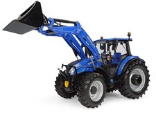 MODELL TRAKTOR  FORD NEW HOLLAND T5.120 & FRONTLADER 1:32 UH TRECKER SCHLEPPER