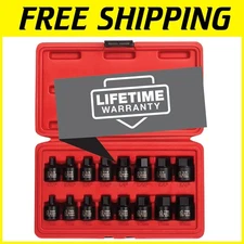 Sunex Stubby Hex Driver Set, SAE/Metric, 16-Piece