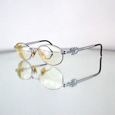 VERY RARE Jean Paul Gauliter Eyeglasses Silver JPG Logo Y2K Vintage 57-5101
