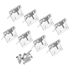 Spring Loaded Hinges, 1" 304 Stainless Steel Self Closing Hinge for Cabinet 8pcs