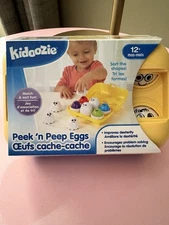 Kidoozie Peek n Peep Eggs Matching Toy with Sounds and Shapes for Kids