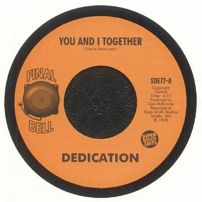 DEDICATION - You & I Together - Vinyl (7'')