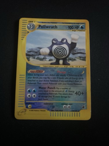 Pokemon TCG | Poliwrath 24/165 | Expedition Base Set Rare Reverse Holo | MP