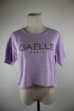 Camiseta GAELLE PARIS Mujer 1 Algodón Logo Estampado Manga Corta De Colección
