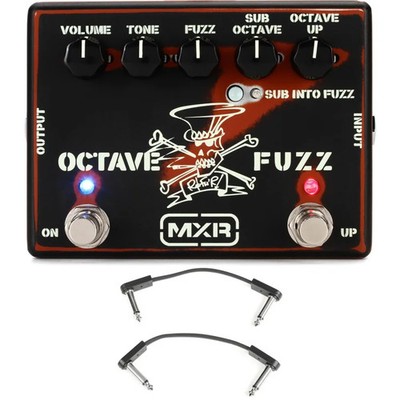 MXR Slash Octave Fuzz Pedal with EBS Patch Cables