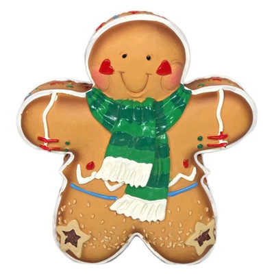 Gingerbread Man Christmas Cookie 6'' Resin Trinket Gift Box Design Impressions