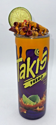 Takis Fuego Customized Stainless Steel Tumbler Spicy Snack Theme Fun Novelty