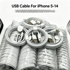 USB Fast Charger Cable Cord 3Ft 6Ft For iPhone 14 13 12 11 Pro XS XR X 8 7 6 Lot