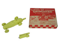 Jouet Bazar Gringoire Bolide Course Jaune Plastique Lanceur Sam Gold Boîte 1950