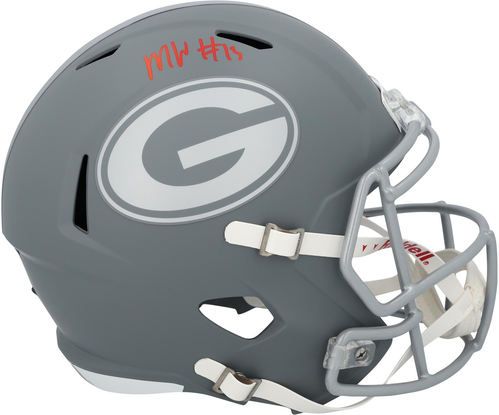 Mykel Williams Autographed Signed San Francisco 49ers Georgia Bulldogs Riddell 2024 Slate Speed Replica Helmet 