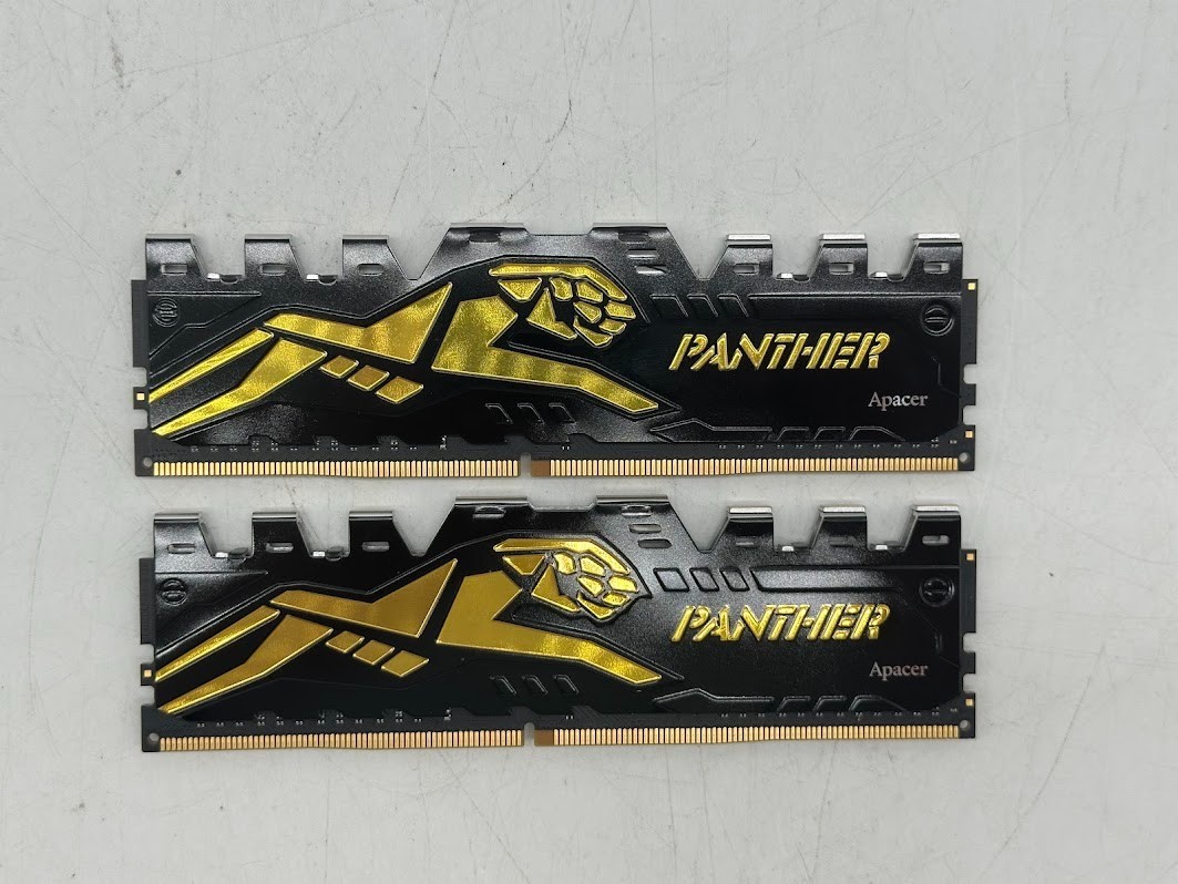 Apacer Panther Gold 16GB (2x8GB) DDR4-3200 PC4-25600U CL16 Memory Sticks