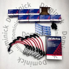 8 Pack Ignition Coils & Spark Plugs & Wires for Chevy GMC UF271 41-962 48322