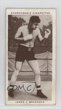 1938 Churchman's Boxing Personalities Tobacco James Braddock J #6 11bd