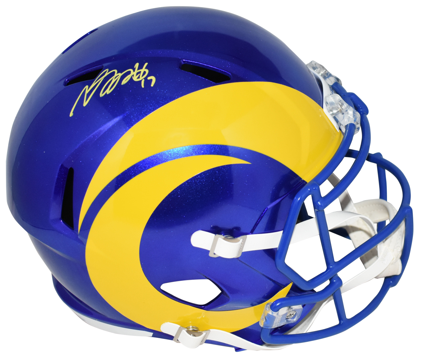 Davante Adams Autographed Signed Los Angeles Rams FULL SIZE SPEED HELMET BECKETT 