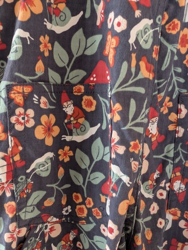 Duluth Trading Overalls Girls Sz 7 Cottagecore Fairycore Fall Gardening Bibs - Picture 14 of 14