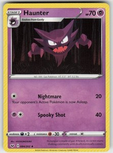 Haunter 084/202 Sword & Shield Base Set Uncommon Pokemon Card