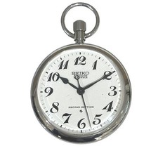 Seiko Precision 21J Hand Winding Railway Pocket Watch Mens Classic Vintage