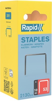 Rapid Feindrahtklammern Typ 53 10 mm 2.130 Stück