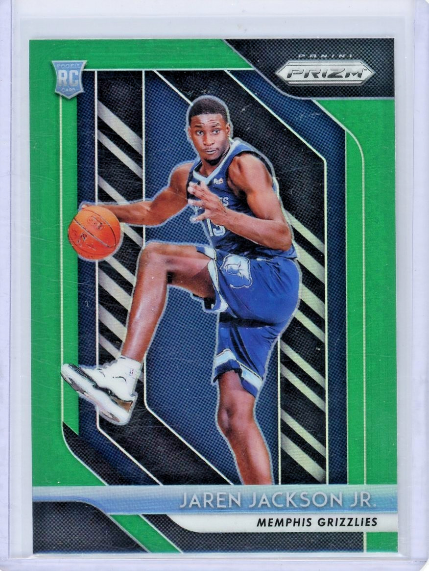2018-19 Panini Prizm - Green Prizm #66 Jaren Jackson Jr. RC