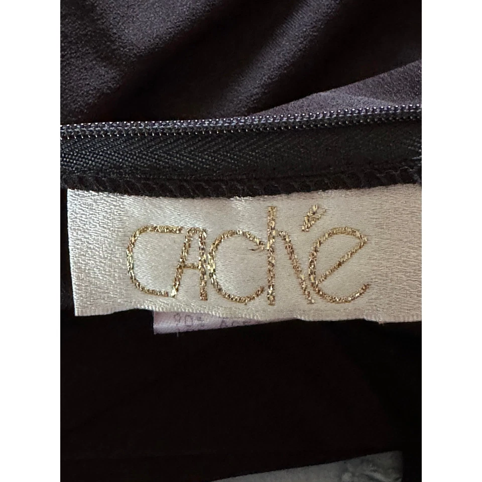 Vintage 90s Cache Jumpsuit Animal Print Size 6 Brown Sexy Open Back Catsuit USA - Image 4 of 4