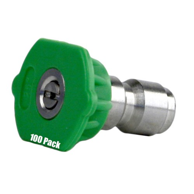 #ad 100 Pack Erie Tools Pressure Washer 1 4quot; Quick Connect 25 Degree 5.0 Nozzles $167.99