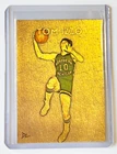 Tom Izzo Gold Plated Artist Signed Northern Michigan University Trading Card 1/1