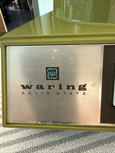 Frullatore Waring verde avocado vintage anni 60 14 velocità 11-299 funziona ottimo chip vetro - Foto 2 di 9
