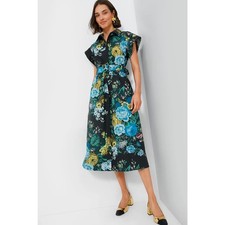 NWT TUCKERNUCK Black Verdant Floral Chloe Dress Sz S
