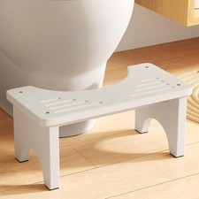 Wooden Squatting Toilet Stool For Adults 6.7"Height Poop Non-Slip Potty Step