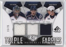 2009-10 SP Game Used Edition 15/25 Steve Mason Derick Brassard Jakub Voracek 2d8