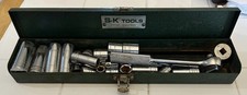 Sk Tools Vintage 45170 38 Drive Ratchet Socket Set 21 Pcs Sae With Case