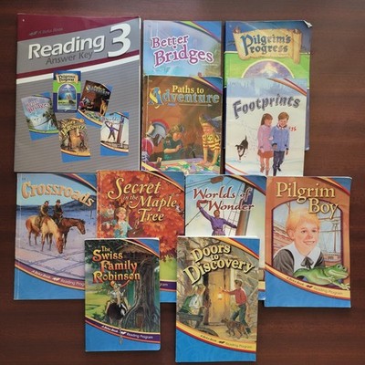 Abeka 3rd Grade Reading Comprehension, Complete Set, Older editions, 11 Books